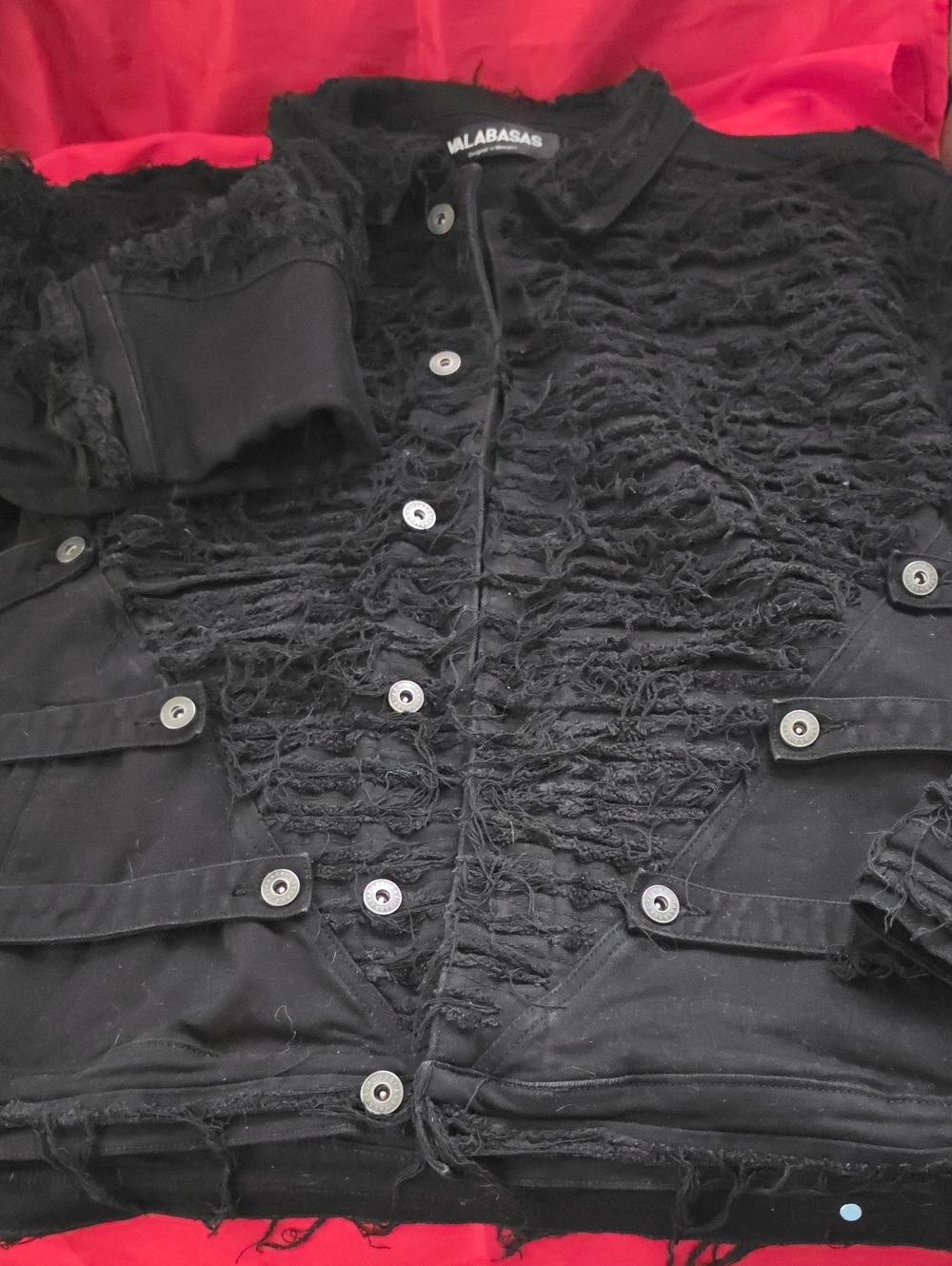 Balabasas Distressed Black Men's Jacket